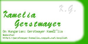 kamelia gerstmayer business card